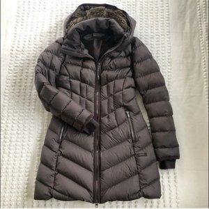 Athleta Quilted Goose Down Puffer Hooded Coat Jacket NWOT